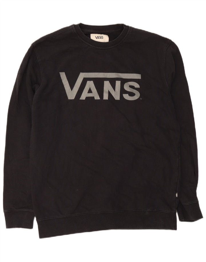 Vans Mens Graphic Sweatshirt Jumper XL Black Cotton