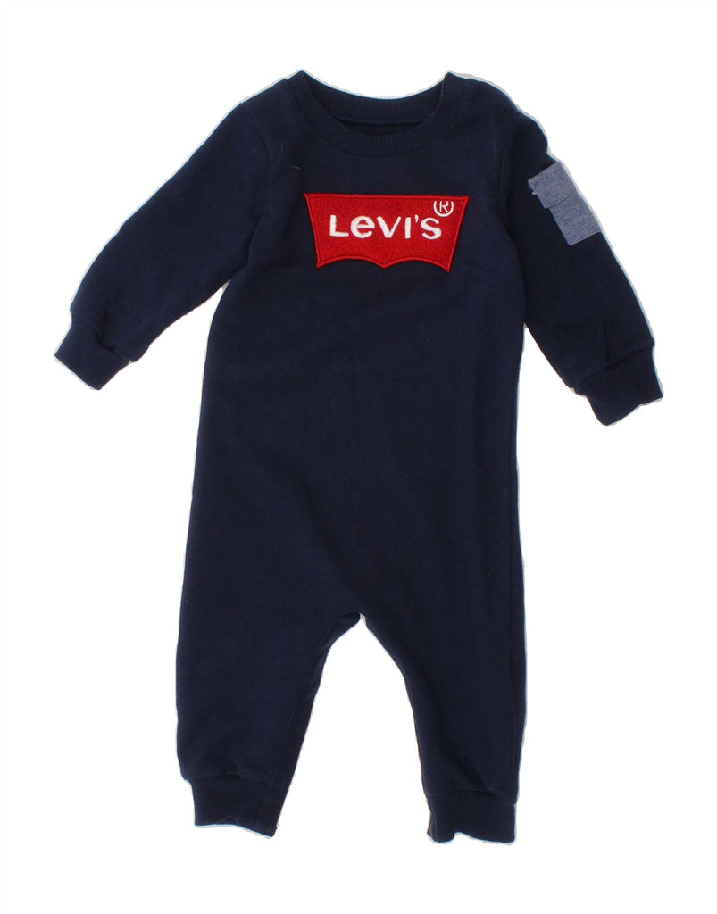 LEVI'S Baby Boys Graphic Jumpsuit 6-9 Months  Navy Blue Cotton Vintage Levi's and Second-Hand Levi's from Messina Hembry 