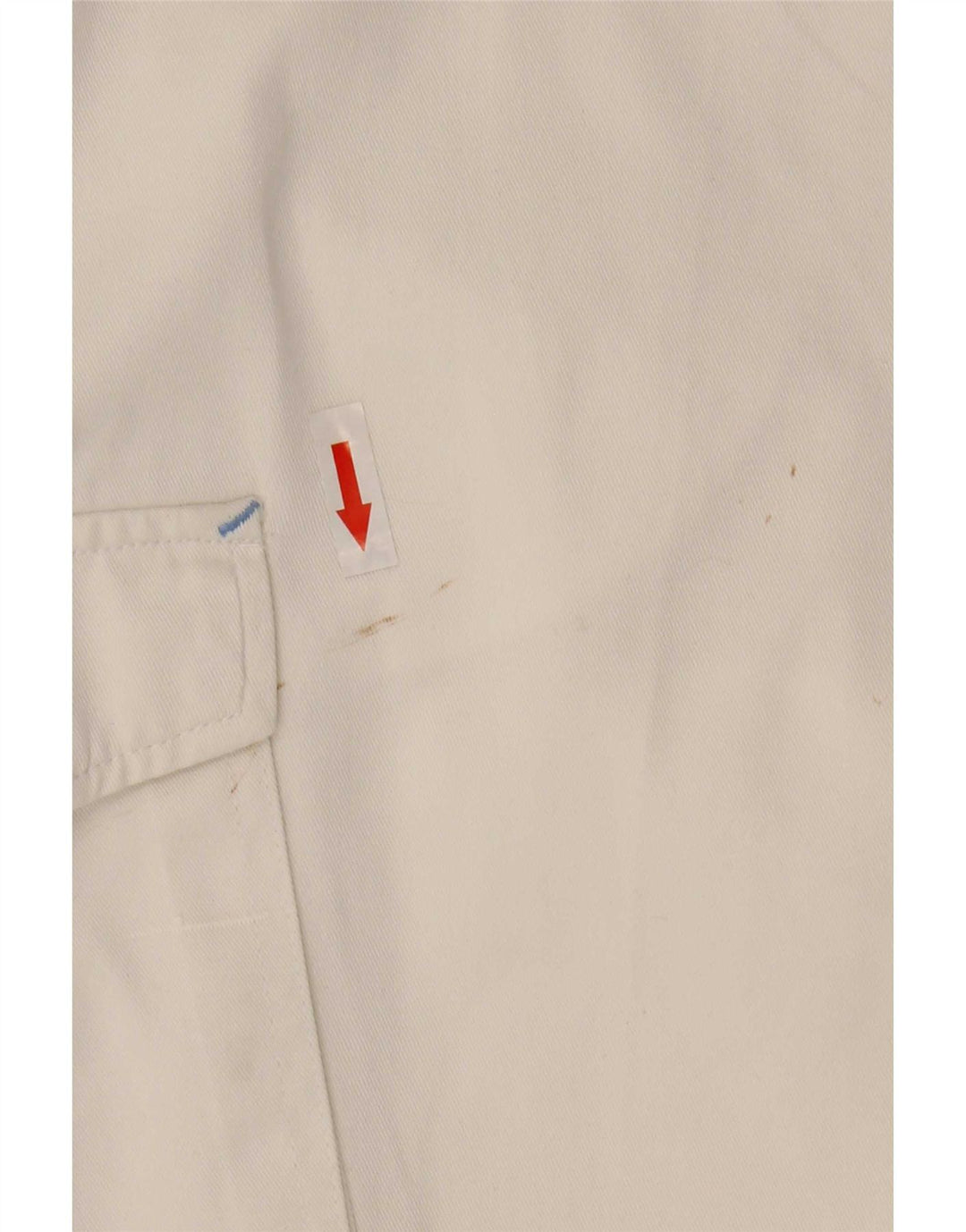 AST Mens Cargo Shorts W34 Large White Cotton