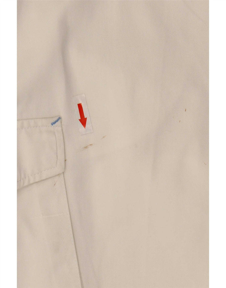 AST Mens Cargo Shorts W34 Large White Cotton