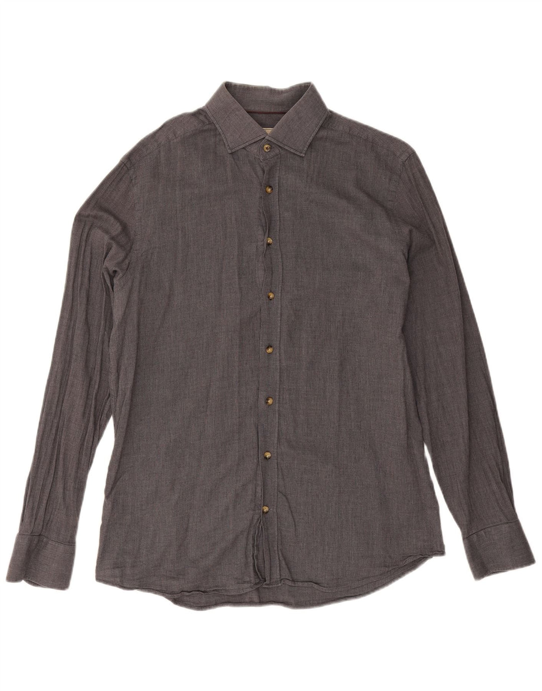 Hackett Mens Slim Fit Shirt Large Grey Cotton