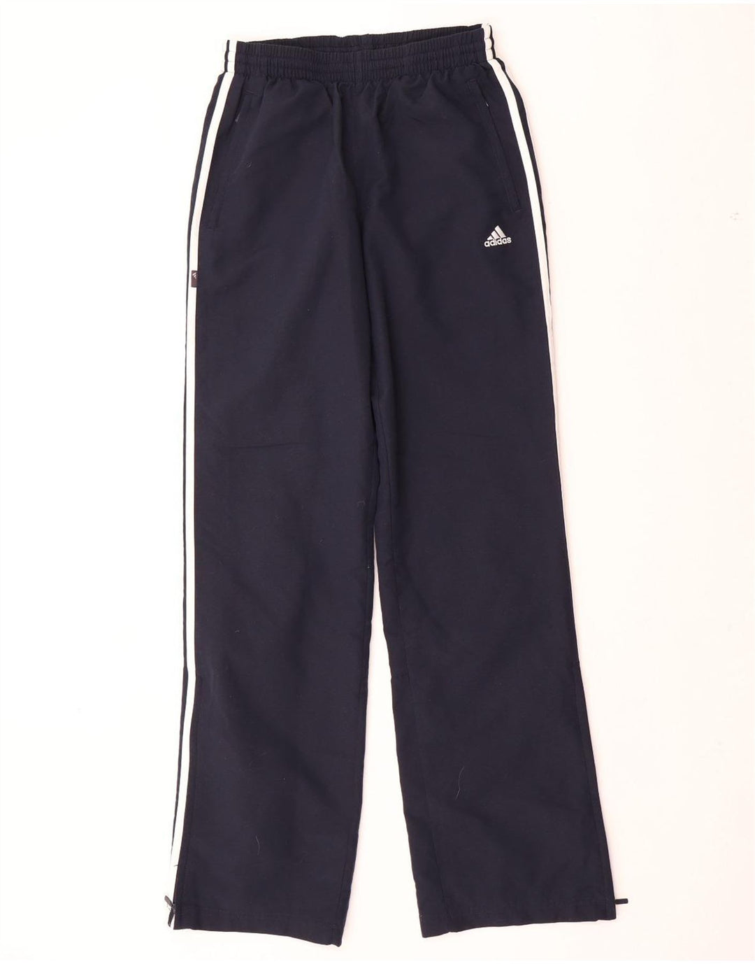 ADIDAS Boys Tracksuit Trousers 15-16 Years Navy Blue Polyester