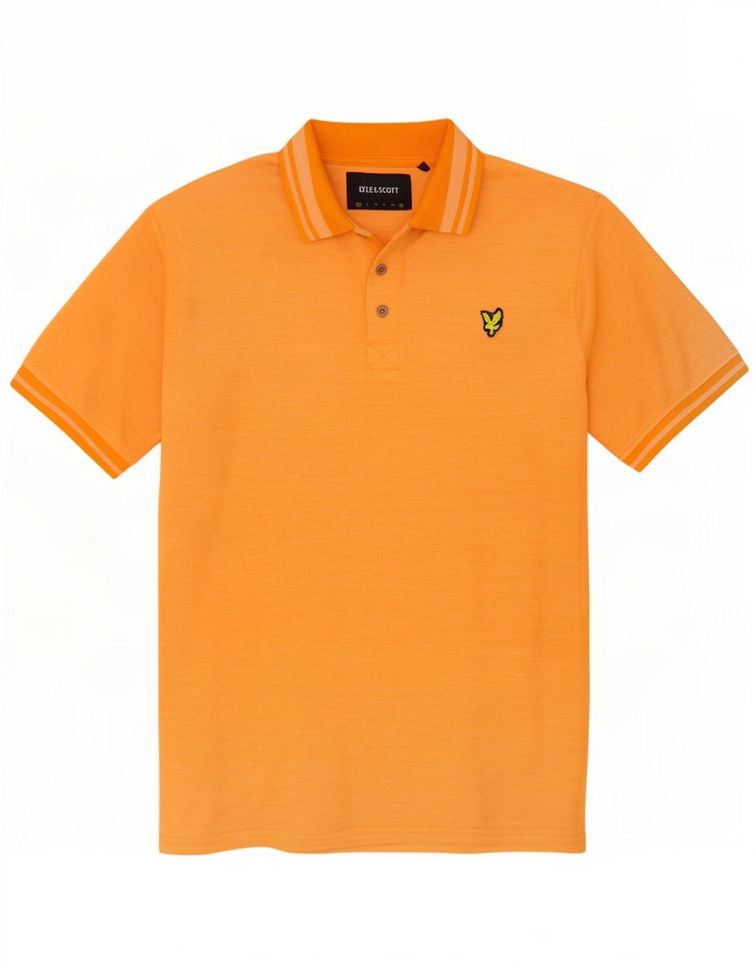 Lyle & Scott Mens Polo Shirt 2XL Orange Cotton