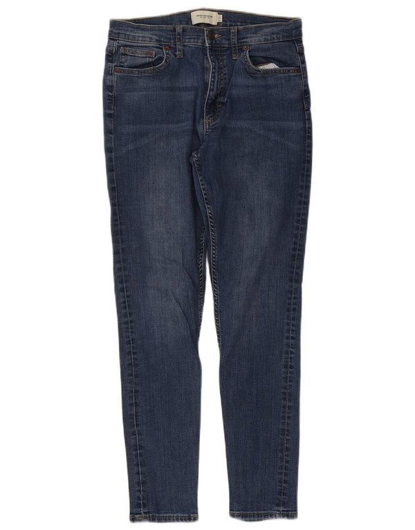 French Connection Womens Skinny Jeans UK 12 Medium W30 L28 Blue Cotton