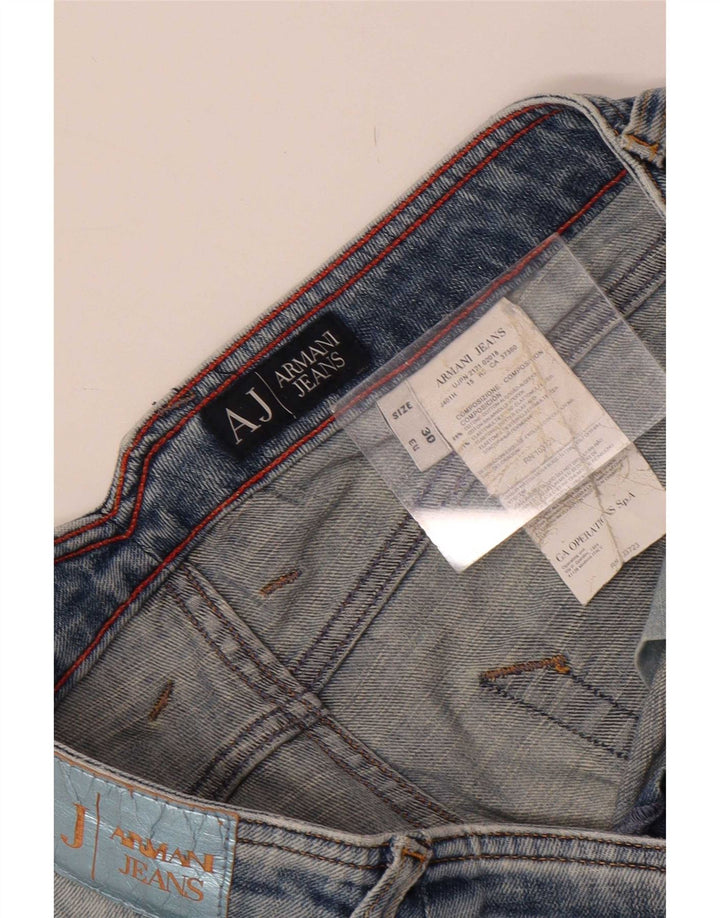 Armani Womens Skinny Jeans W30 L32 Blue Cotton