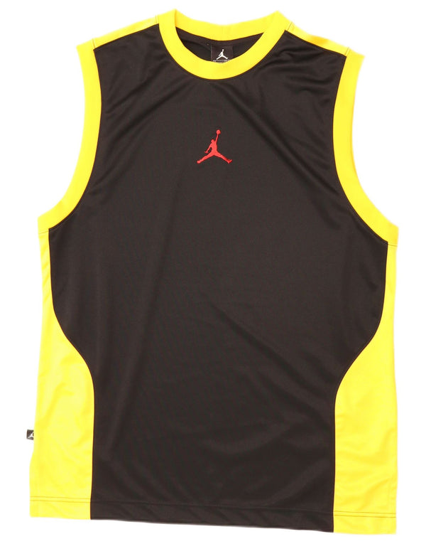 Jordan Mens Vest Top Medium Black Colourblock Polyester