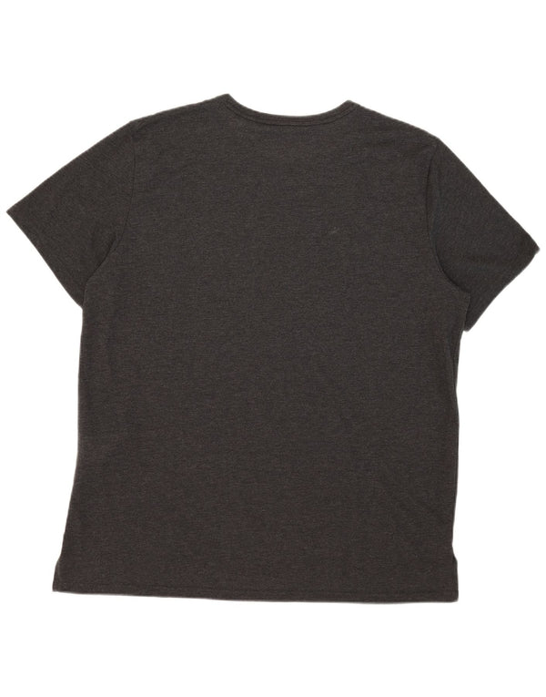 Nike Mens Dri Fit T-Shirt Top XL Grey Polyester