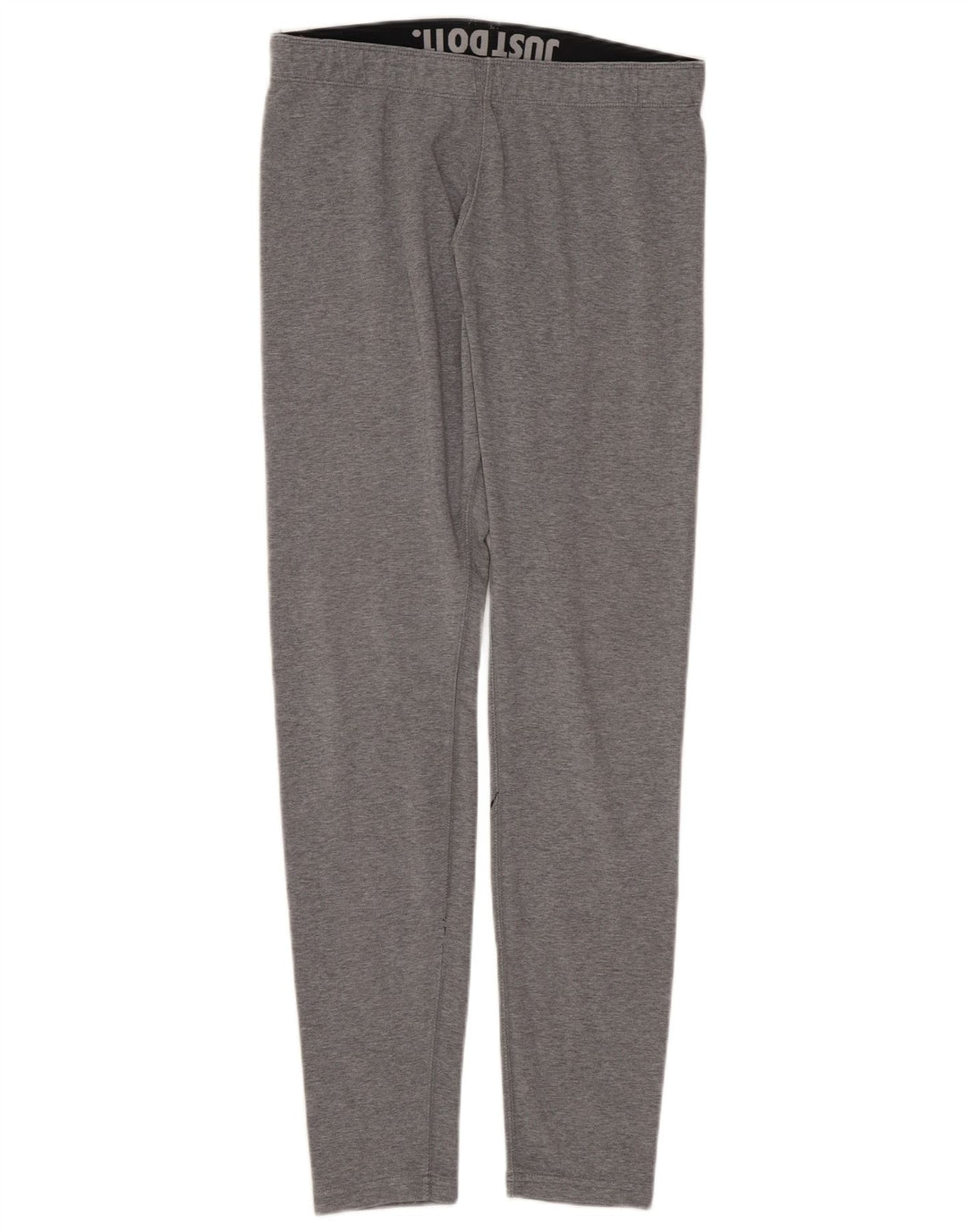 Nike Womens Graphic Leggings UK 12 Medium Grey Cotton
