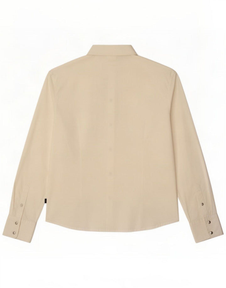 Just Cavalli Womens Shirt UK 14 Medium White Cotton