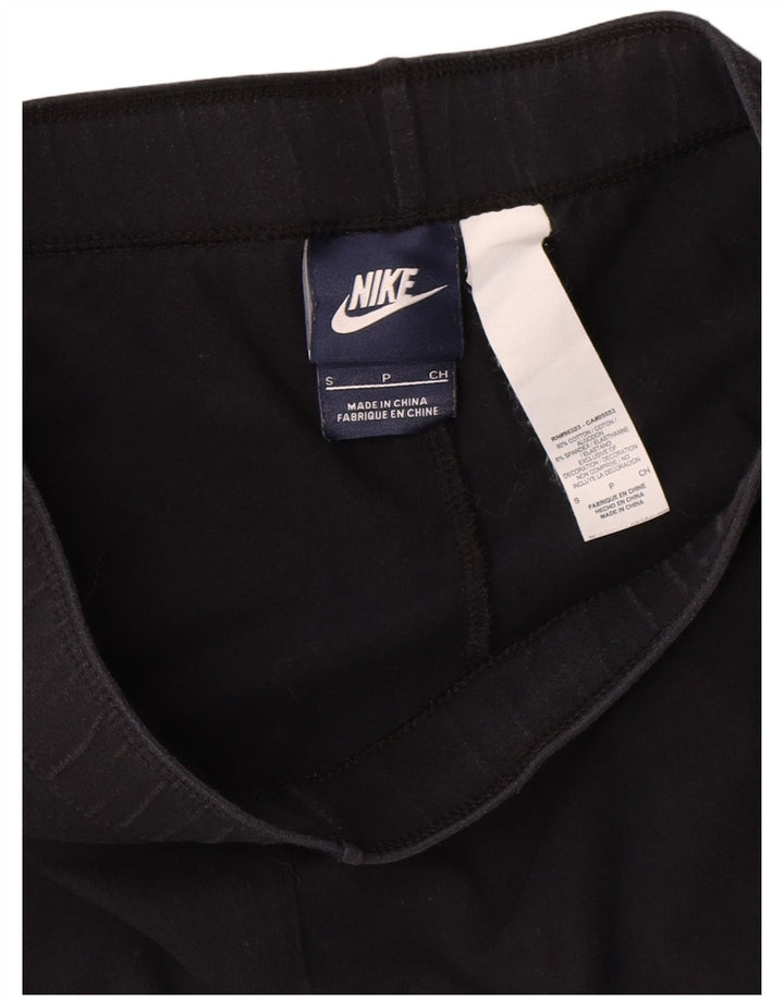 Nike Womens Graphic Capri Leggings UK 8 Small  Black Cotton