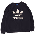 Adidas Mens Graphic Sweatshirt Jumper Large Navy Blue Cotton
