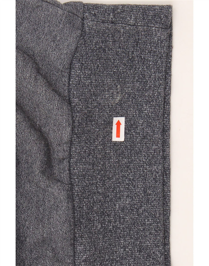 ELLESSE Womens Graphic Hoodie Jumper UK 14 Large Navy Blue Colourblock