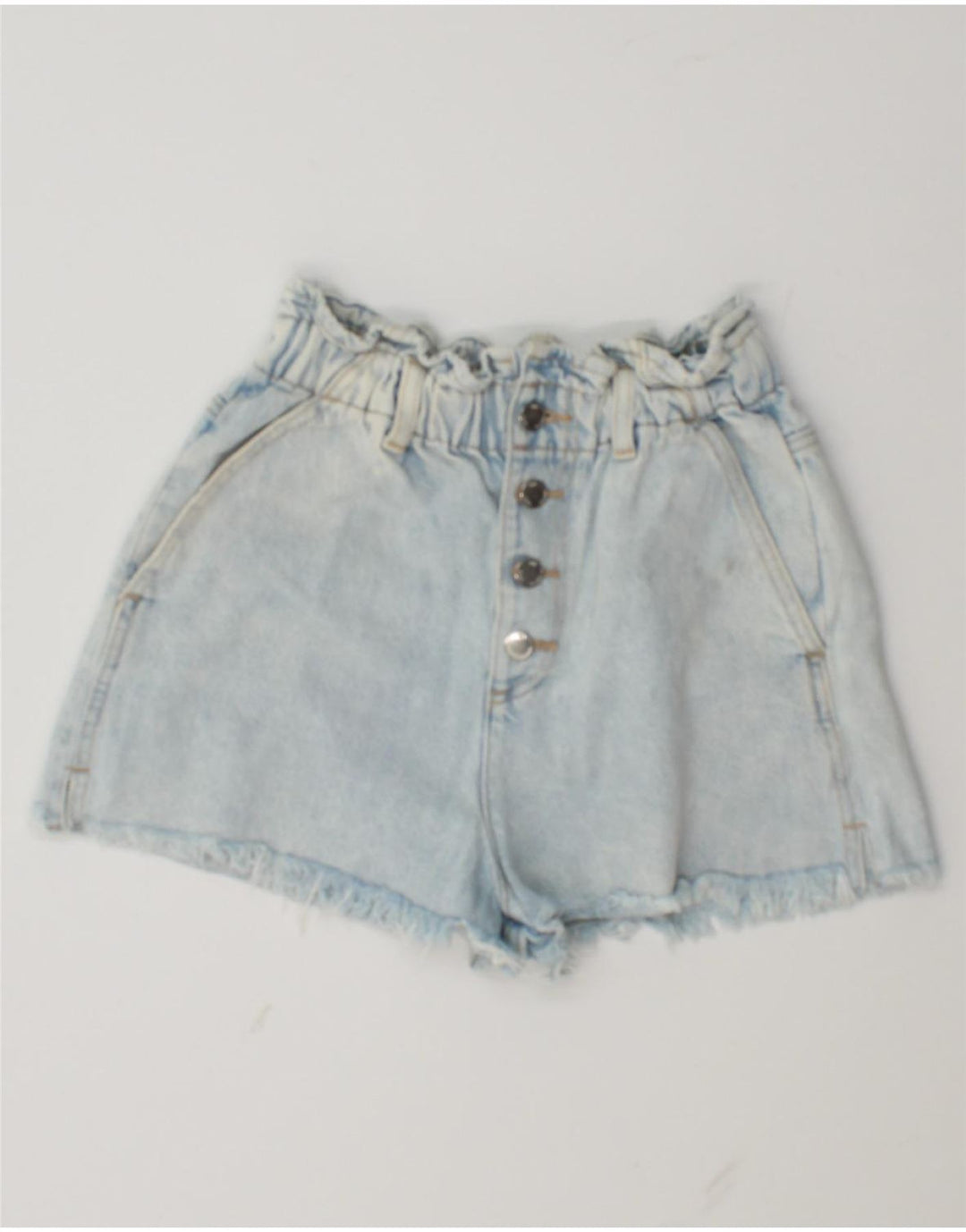 ZARA Womens Denim Shorts EU 34 2XS W24  Blue