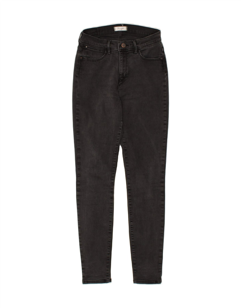 WRANGLER Womens High Rise Skinny Jeans W29 L32  Black Cotton | Vintage Wrangler | Thrift | Second-Hand Wrangler | Used Clothing | Messina Hembry 