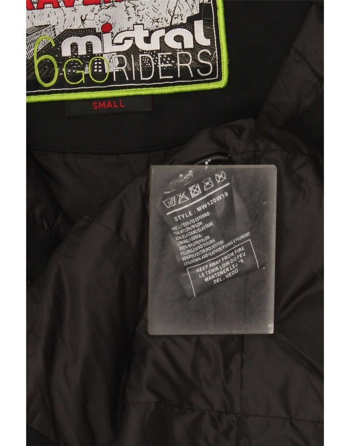 Mistral Womens Hooded Padded Jacket UK 10 Small Black Nylon