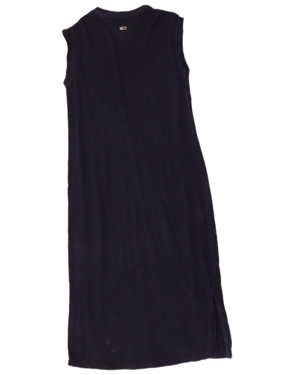 Tommy Hilfiger Womens Graphic T-Shirt Dress UK 12 Medium Navy Blue