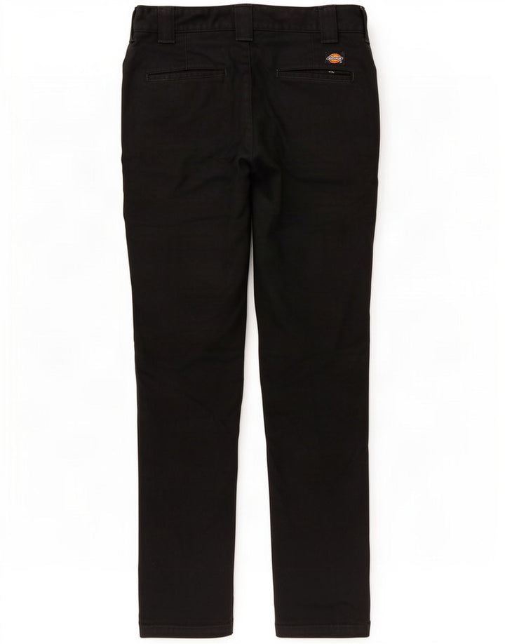 Dickies Mens Straight Chino Trousers W34 L32 Black Polyester