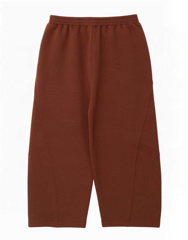 Marks & Spencer Womens Crop Tracksuit Trousers UK 14 Large Brown Polyester