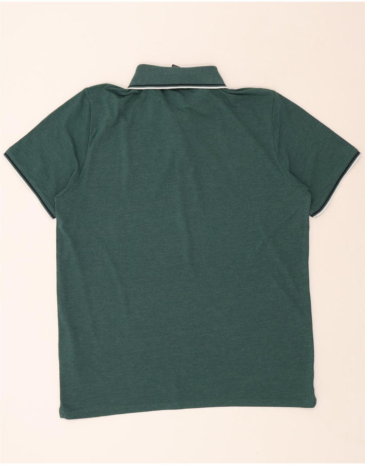 CHAMPION Mens Polo Shirt 3XL Green Cotton