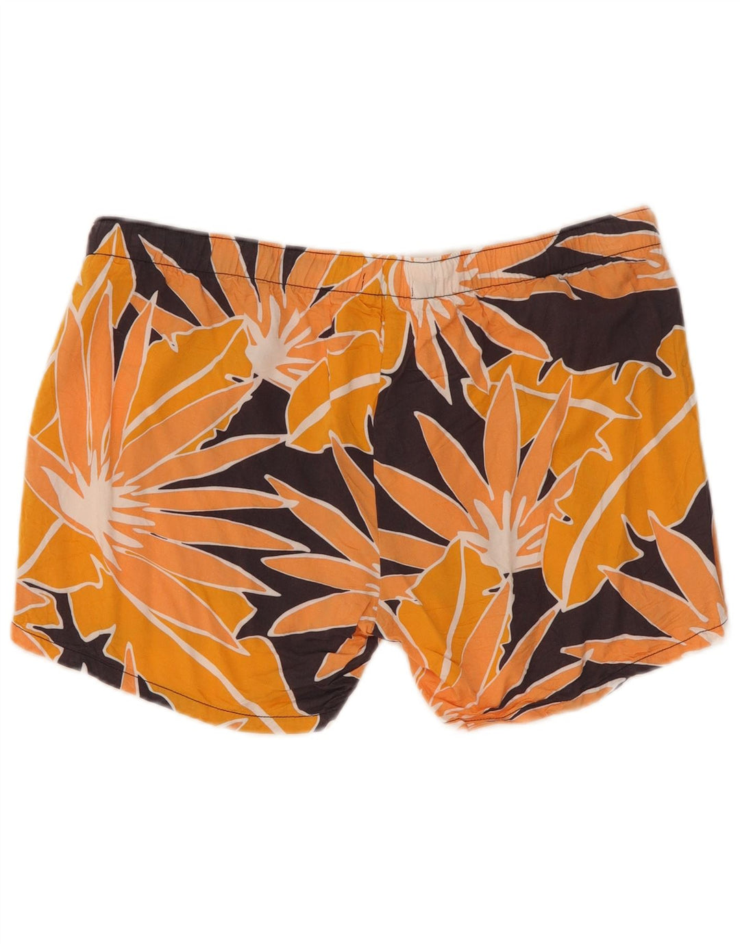 Gap Womens Maternity Casual Shorts Medium W32 Orange Floral Viscose