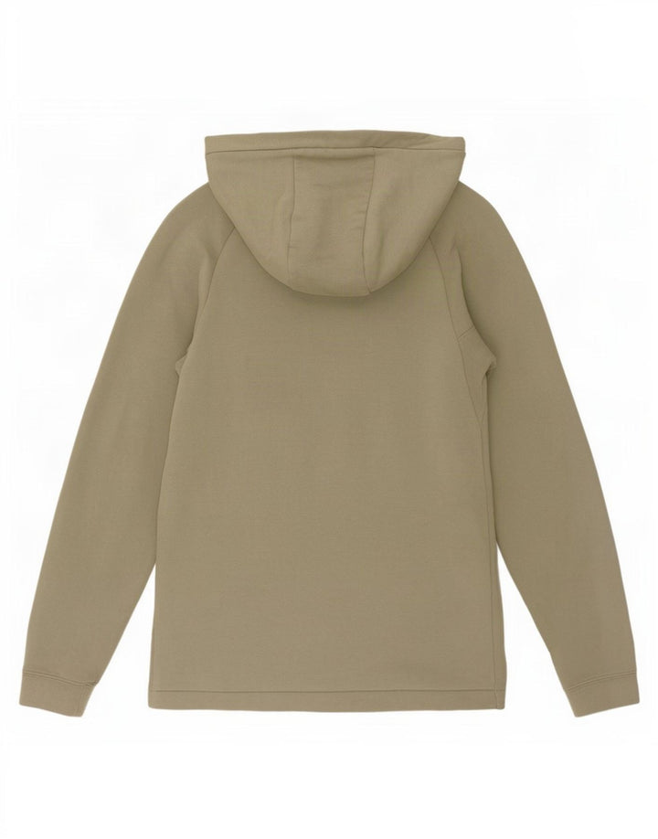 Nike Mens Zip Hoodie Sweater Small Khaki Cotton