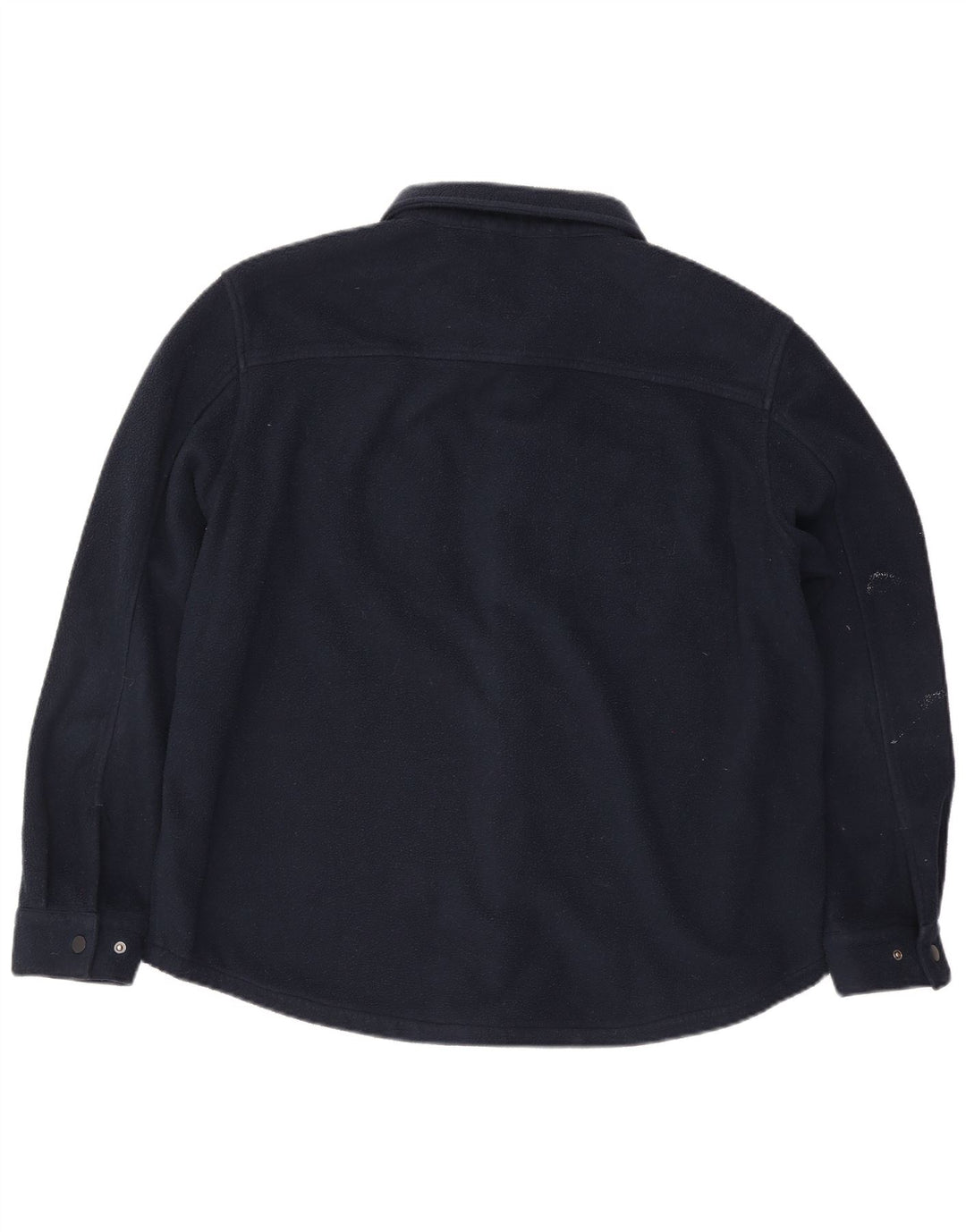 Marks & Spencer Mens Fleece Shirt XL Navy Blue Polyester