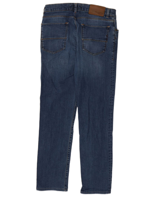 Trussardi Mens Slim Jeans W33 L30 Blue Cotton