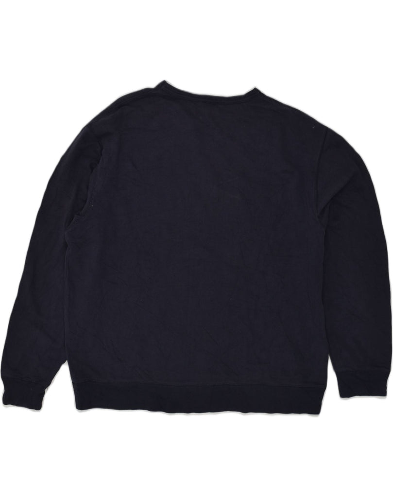GAP Mens Sweatshirt Jumper 2XL Navy Blue Cotton | Vintage Gap | Thrift | Second-Hand Gap | Used Clothing | Messina Hembry 