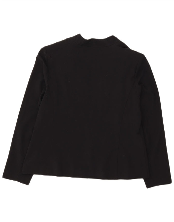 Marks & Spencer Womens Open Blazer Jacket UK 18 XL Black Polyester