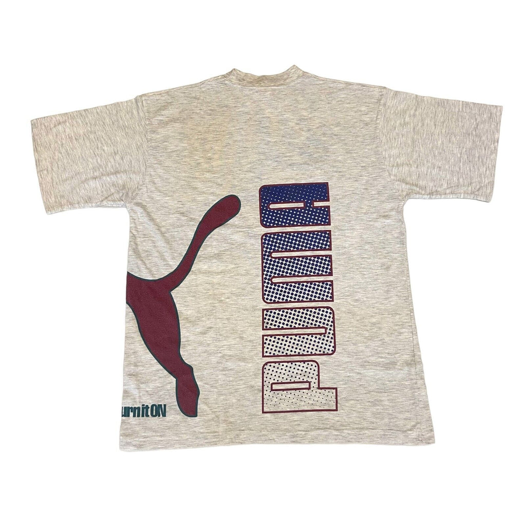 Puma Parmalat Logo Spell Out Tshirt | Vintage 90s Retro Sportswear Grey VTG | Vintage Messina Hembry | Thrift | Second-Hand Messina Hembry | Used Clothing | Messina Hembry 