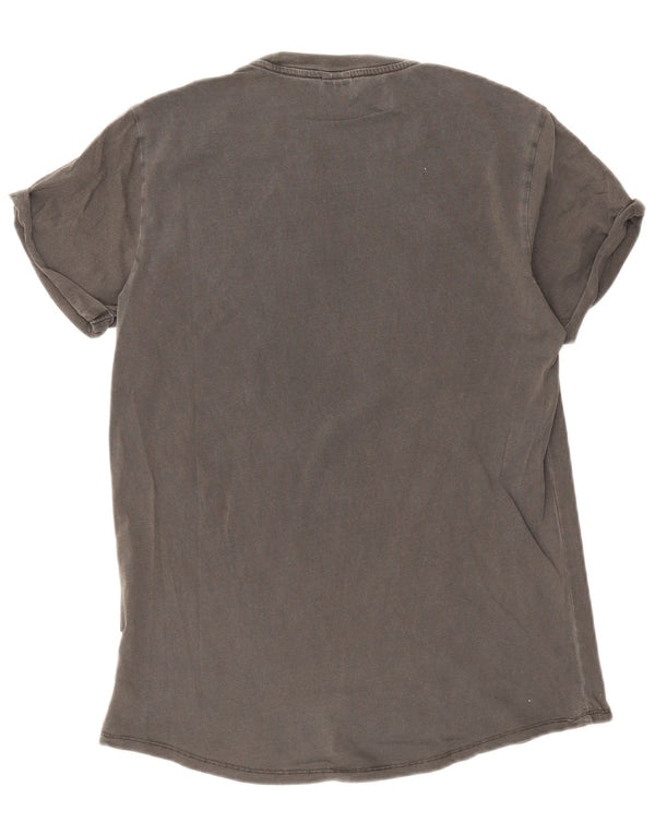G-Star Mens T-Shirt Top Small Grey Cotton