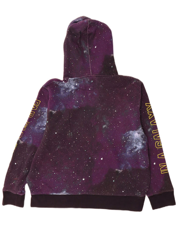 Levi's Womens Graphic Hoodie Jumper UK 18 XL Purple Tie Dye