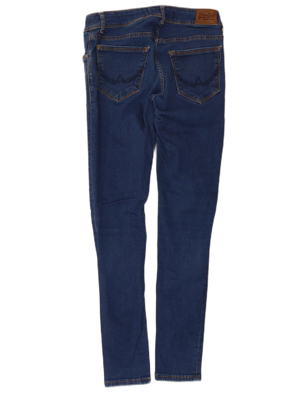Superdry Womens Cassie Skinny Jeans W28 L30 Blue Cotton