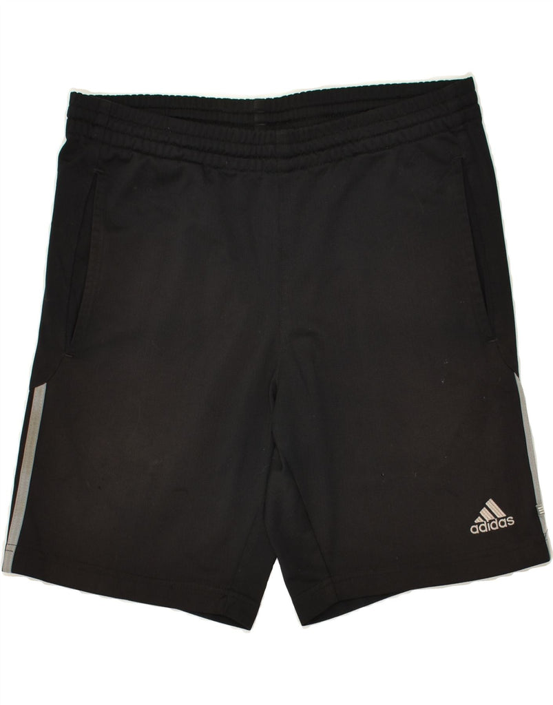 ADIDAS Mens Sport Shorts Small  Black Polyester | Vintage Adidas | Thrift | Second-Hand Adidas | Used Clothing | Messina Hembry 