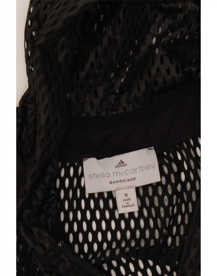Adidas Womens Hooded Tracksuit Top Jacket UK 10 Small Black