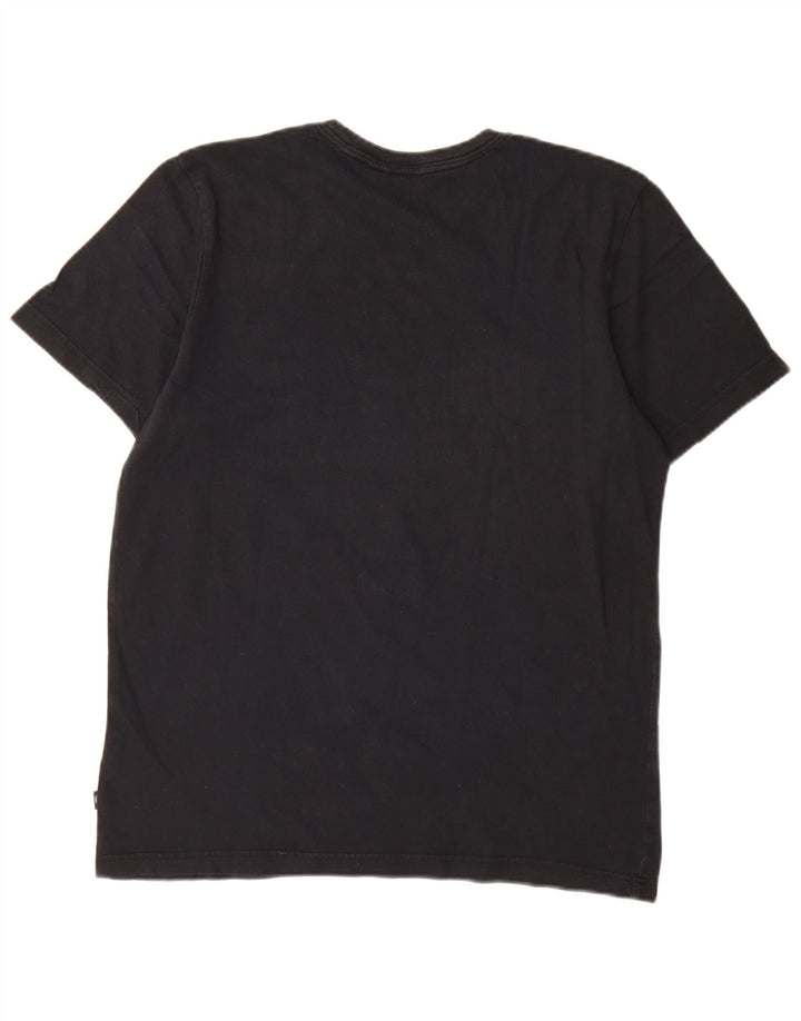 Adidas Mens Graphic T-Shirt Top Medium Black Cotton