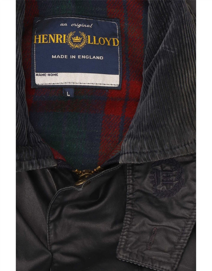 Henri Lloyd Mens Windbreaker Jacket UK 40 Large Navy Blue