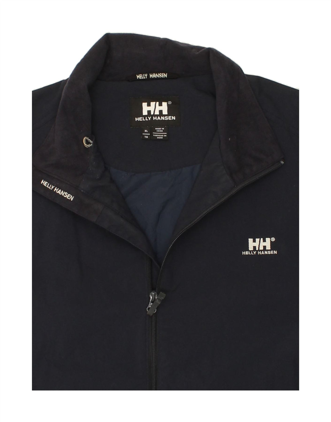 HELLY HANSEN Mens Tall Bomber Jacket UK 42 XL Navy Blue Polyester