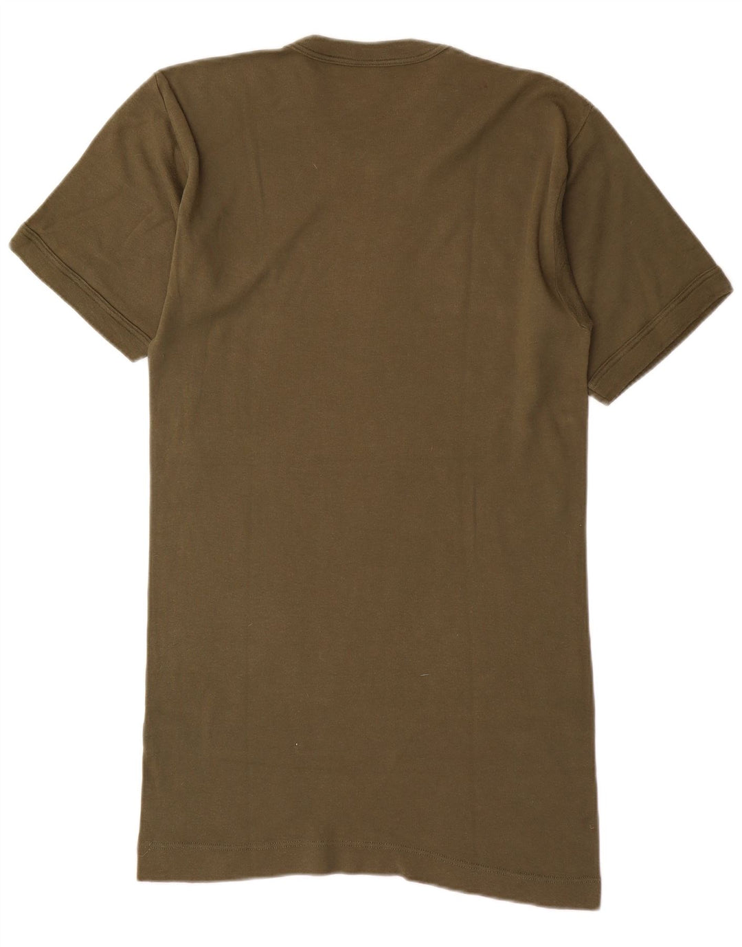 Vintage Mens T-Shirt Top Medium Khaki Cotton