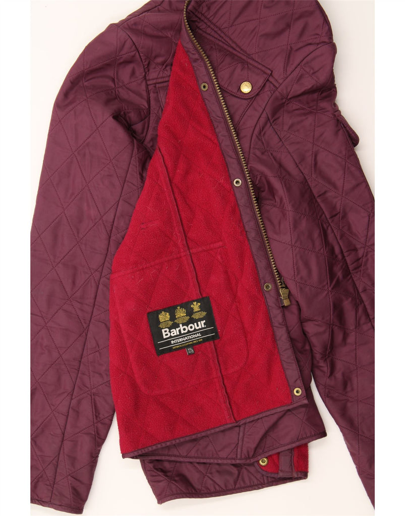 BARBOUR Girls Quilted Jacket 14-15 Years 2XL Burgundy Polyamide Vintage Barbour and Second-Hand Barbour from Messina Hembry 
