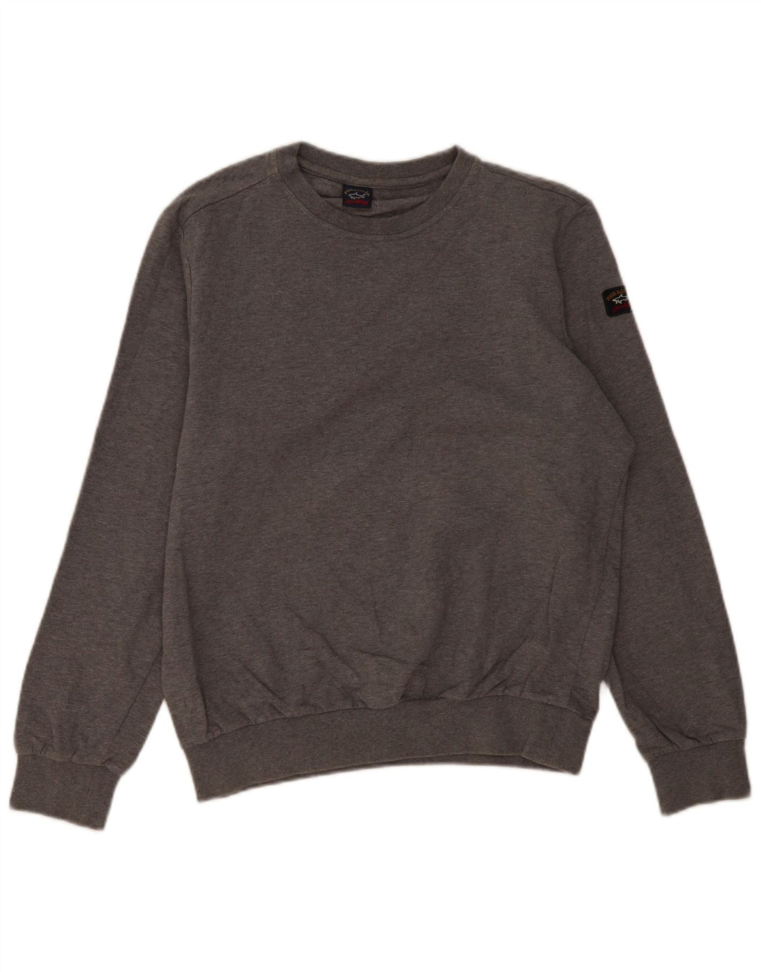 Paul & Shark Mens Sweatshirt Jumper Large Grey Flecked Cotton