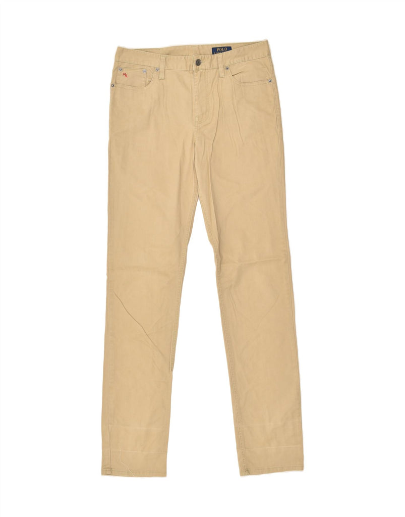 POLO RALPH LAUREN Boys Slim Casual Trousers 15-16 Years W30 L34 Beige | Vintage Polo Ralph Lauren | Thrift | Second-Hand Polo Ralph Lauren | Used Clothing | Messina Hembry 