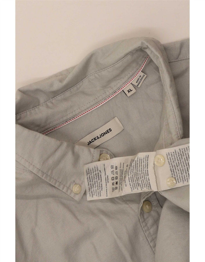 Jack & Jones Mens Shirt XL Grey Cotton
