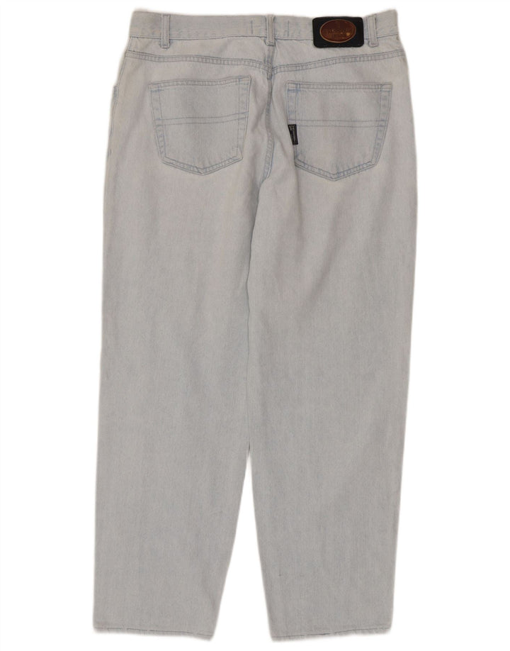 Trussardi Mens Tapered Jeans W40 L30 Blue Cotton
