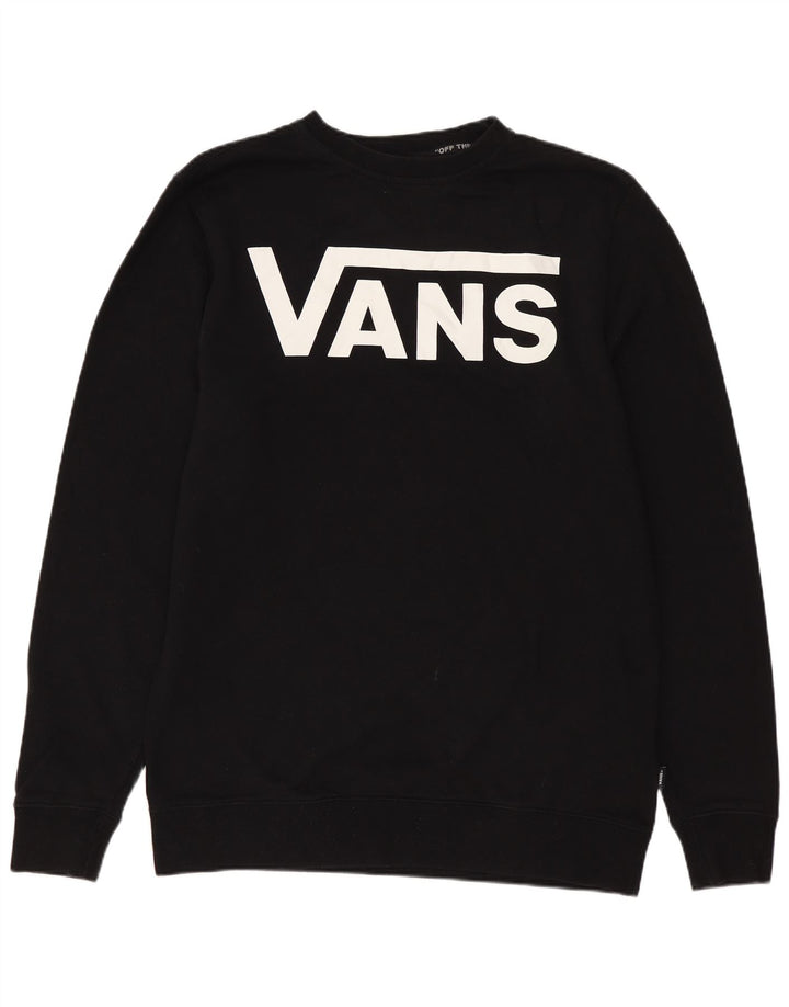 VANS Mens Graphic Sweatshirt Jumper Small Black