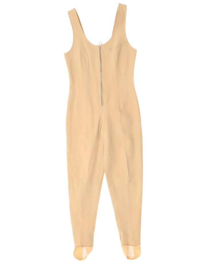COLMAR Womens Sleeveless Stirrup Jumpsuit IT 42 Medium  Beige