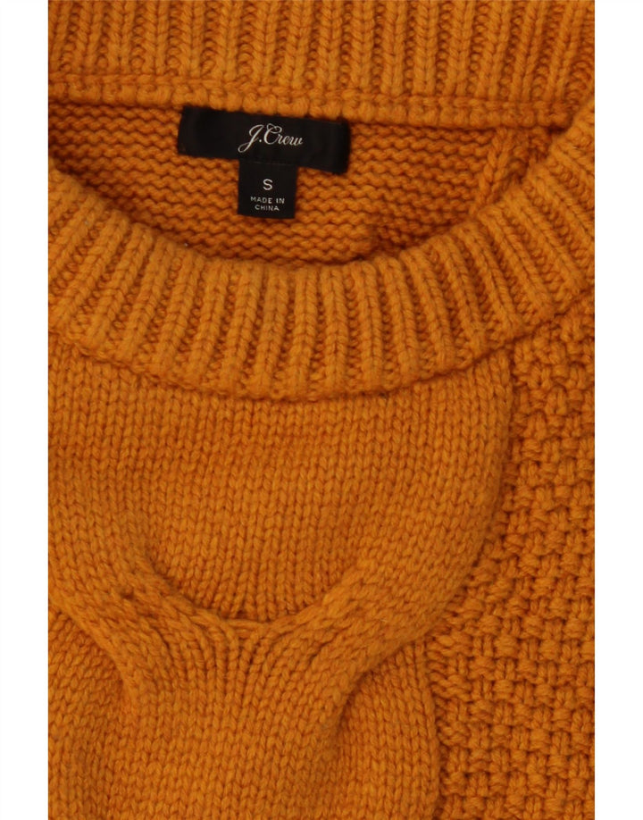 J. CREW Womens Oversized Crew Neck Jumper Sweater UK 10 Small Yellow Vintage J. Crew and Second-Hand J. Crew from Messina Hembry 