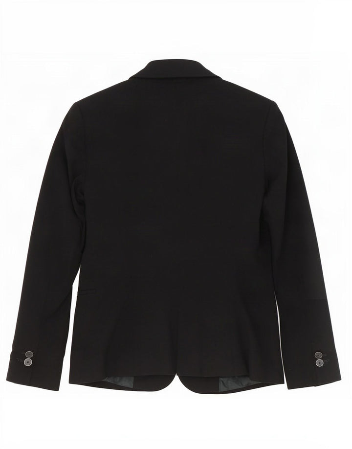 Zara Womens 1 Button Blazer Jacket UK 10 Small Black