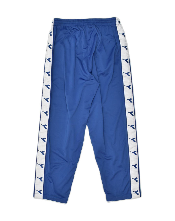 DIADORA Mens Graphic Tracksuit Trousers UK 42 Medium Blue Polyester | Vintage Diadora | Thrift | Second-Hand Diadora | Used Clothing | Messina Hembry 