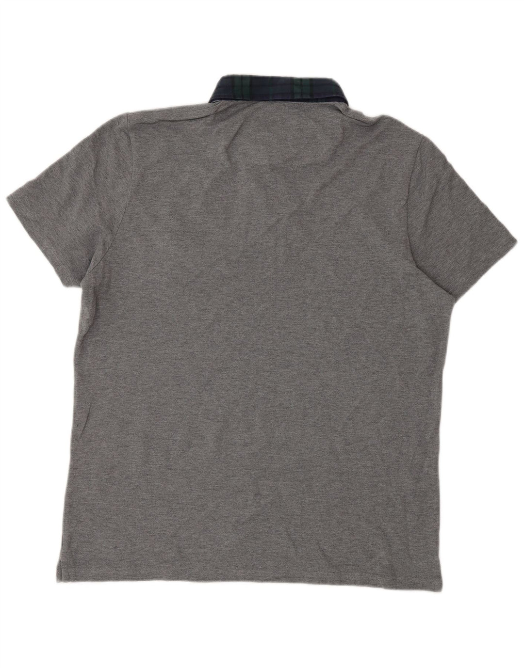 Lyle & Scott Mens Rugby Polo Shirt Large Grey Cotton